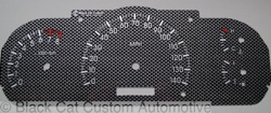 05 Kia Spectra Carbon Fiber Design Gauge Face